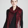 Alexander Mcqueen Leopardprint Skull Scarf Red in Red (one size) - Lyst