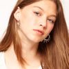 Asos Spiked Hoop Earrings in Silver (rhodium) - Lyst