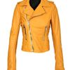 Balenciaga Leather Biker Jacket in Yellow (mustard) - Lyst