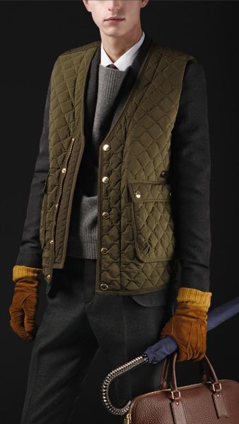 Burberry Prorsum Quilted Riding Bodywarmer - Lyst