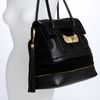 Diane Von Furstenberg Harper Laurel Leather Shoulder Bag in Black - Lyst