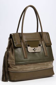 Diane Von Furstenberg Harper Laurel Leather Shoulder Bag - Lyst