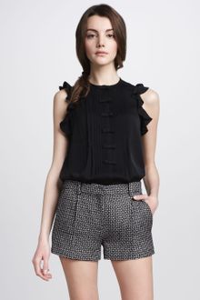 Diane Von Furstenberg Naples Woven Shorts - Lyst