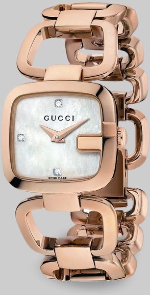 Gucci Daimond Accented Goldtone Physical Vapor Deposition Watch in Gold (rose) - Lyst