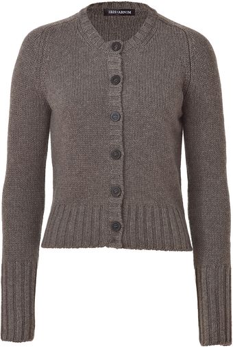 Iris Von Arnim Taupe Martinique Cashmere Cardigan - Lyst