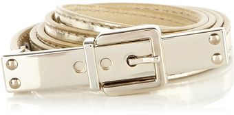 Karen Millen Skinny Metallic Belt - Lyst