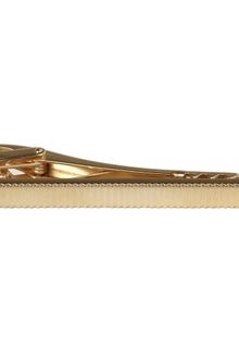 Lanvin Engraved Rose Gold Plated Tie Clip - Lyst