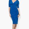 Lauren By Ralph Lauren Jersey Elbowsleeve Dress in Blue (mallard) - Lyst