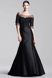 Lela Rose Tulletop Gown - Lyst