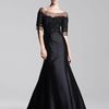 Lela Rose Tulletop Gown in Black - Lyst