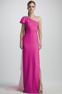 Notte By Marchesa One Shoulder Column Gown - Lyst