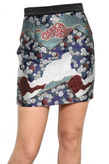 Proenza Schouler Silk Brocade Skirt - Lyst