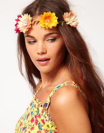 River Island Large Daisy Garland Head Band - Lyst
