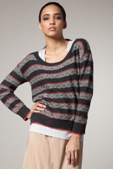 Splendid Fair Isle Knit Sweater - Lyst