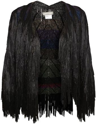 Tim Ryan Exclusive Full Fringed Short Knit Jacket - Lyst