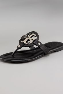Tory Burch Miller Logo Flat Thong Sandal - Lyst