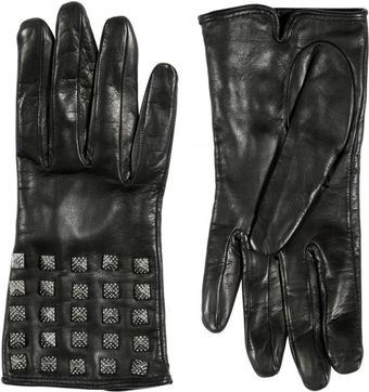 Valentino So Noir Limited Studded Leather Gloves - Lyst