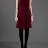 Valentino Rose Detail Dress in Red (rose) - Lyst