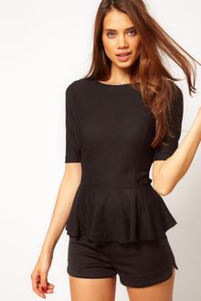 ASOS Collection Asos Top with 40s Peplum - Lyst