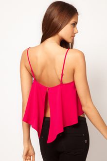 ASOS Collection Asos Cropped Cami with Split Back - Lyst
