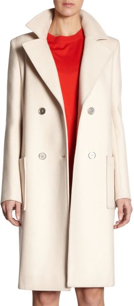 Balenciaga Corporate Coat in Beige (ivory) - Lyst