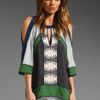 Bcbgmaxazria The Kesi Blouse in Green (haze) - Lyst