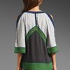 Bcbgmaxazria The Kesi Blouse in Green (haze) - Lyst