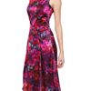 Erdem Printed Silk Satin Dress in Pink (multi) - Lyst