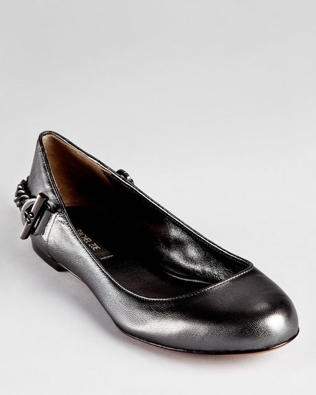 Rachel Zoe Ballet Flats  in Silver (lead) - Lyst