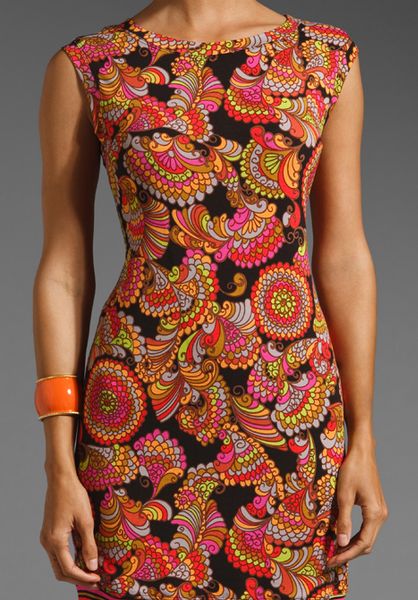 Trina Turk Sleeveless Zinnia Dress in Multicolor (multi print) | Lyst