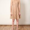 Valentino Lace Tea Dress in Black (gold) - Lyst