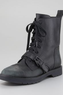 Alexander Wang Daria Distressed Leather Combat Boot - Lyst