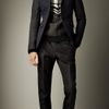 Burberry Prorsum Skinny Fit Quilt Detail Jacket in Blue for Men (ink) - Lyst