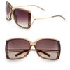Gucci Square Plastic Sunglasses in Gold - Lyst