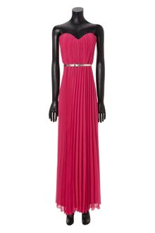 Jane Norman Pleated Belted Maxi - Lyst