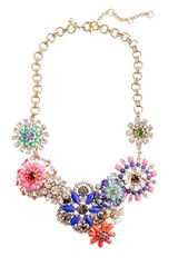 J.Crew Flower Lattice Necklace