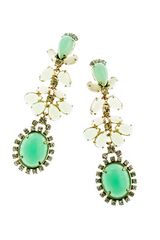 J.Crew Cabochon Fan Earrings