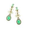 J.crew Cabochon Fan Earrings in Green (spearmint) - Lyst