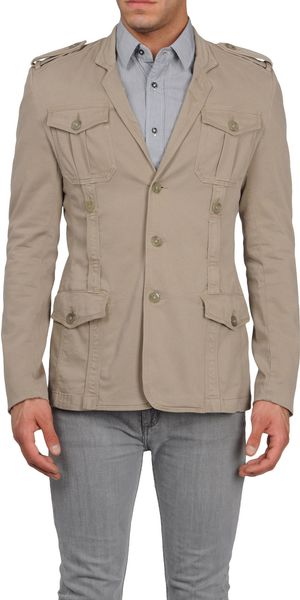 Just Cavalli Blazer in Beige for Men (brown) - Lyst