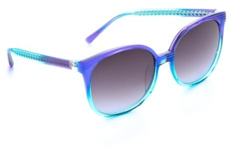 Matthew Williamson Oversized Retro Sunglasses in Blue (sea) - Lyst