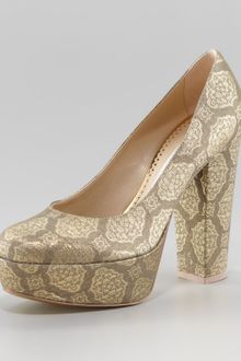 Stella McCartney Brocade Platform Pump - Lyst
