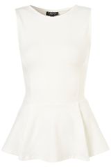 Topshop Basic Peplum Top