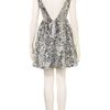Topshop Sequin Skater Dress in Silver - Lyst