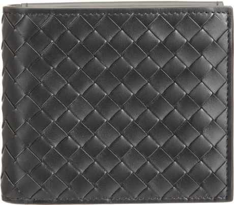Bottega Veneta Intrecciato Id Billfold Wallet in Black for Men (nero) - Lyst