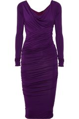 Donna Karan New York Draped Jersey Dress