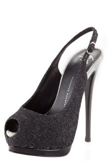 Giuseppe Zanotti Lurex Twotone Platform Slingback - Lyst