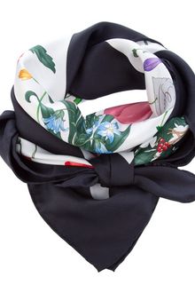 Gucci Floral Print Scarf - Lyst