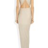Haute Hippie Draped Jersey Wrap Effect Dress in Beige (cream) - Lyst