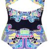 Mara Hoffman Carnival Printed Bandeau Swimsuit in Multicolor (multicolored) - Lyst
