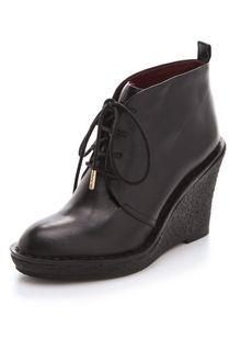 Marc By Marc Jacobs Classic Lace Up Wedge Booties - Lyst